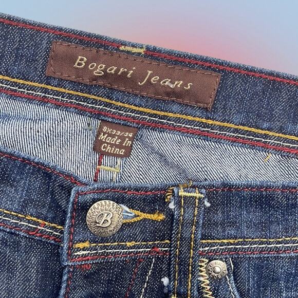 BOGARI JEANS Women’s 8 Long Boot Cut Blue Jeans - Picture 4 of 4